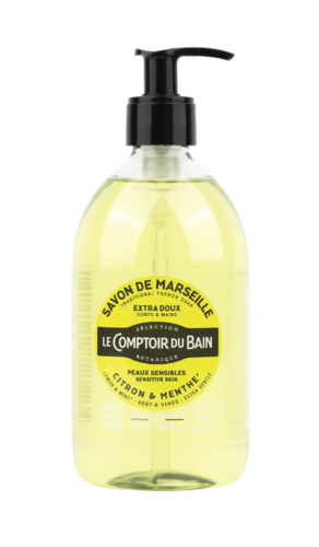 Savon Traditionnel de Marseille Citron menthe 500 mL